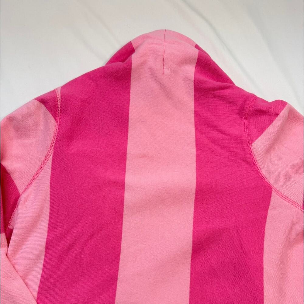 Lilly Pulitzer Norma Fleece Wrap Stripe Cardigan Pink NWT Medium Preppy Cozy - Picture 11 of 13